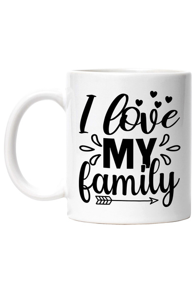 StoryGift Romania Cana cu mesaj in limba engleza "I love my family" - imi iub...