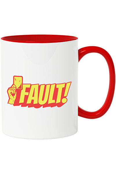 StoryGift Romania Cana Mana cu cartonas pentru fotbal, sport,FAULT, 330ml, Ce...