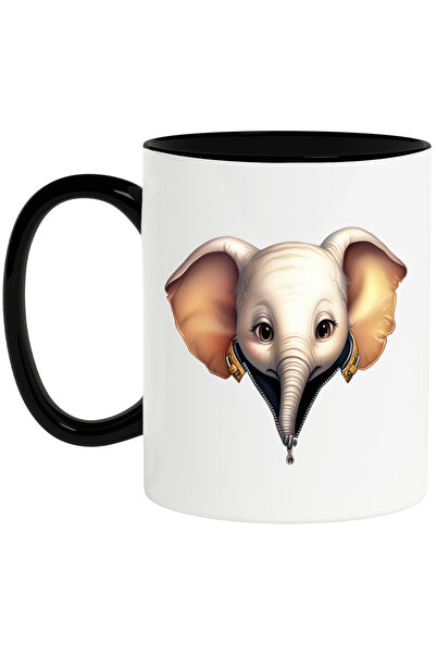 StoryGift Romania Cana cu un elefant timid | ilustratie | fermoar | surprins ...