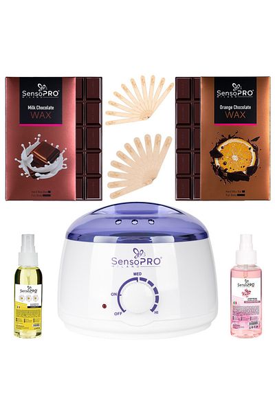 SensoPRO Milano Chocolate Soft Skin Waxing Kit,