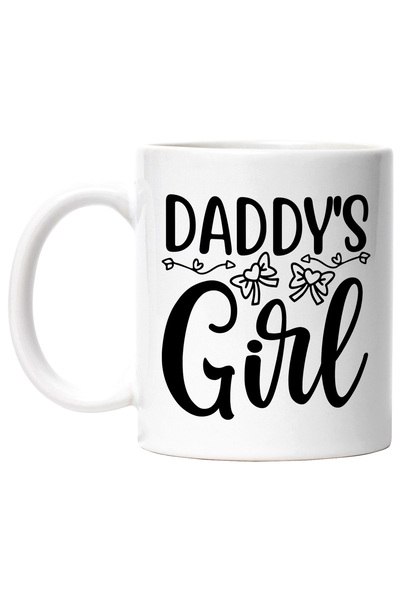 StoryGift Romania Cana cu fundite cu inimioare si textul "Daddy's girl" - fet...
