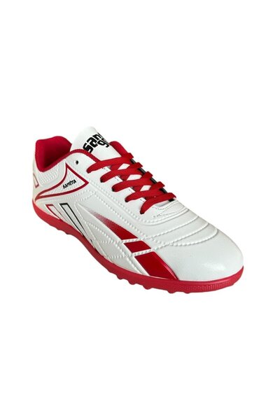 Liger Λευκά και κόκκινα ανδρικά παπούτσια ποδοσφαίρου Astroturf Field