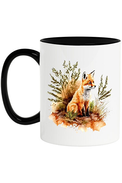 StoryGift Romania Cana cu o vulpe care priveste in gol | ilustratie | plante ...