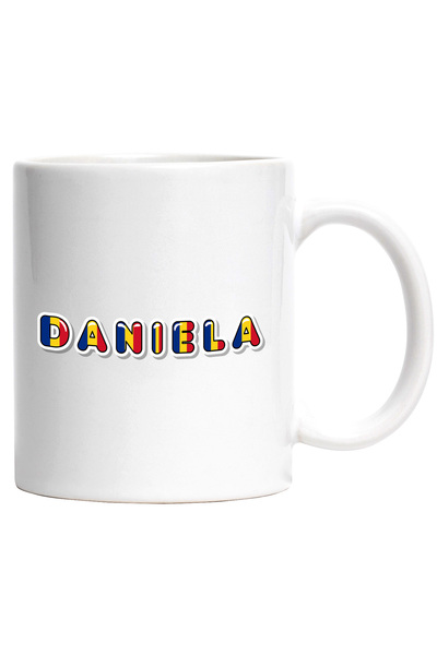 StoryGift Romania Cana Cu Numele Daniela, Romania, Suporter, Steagul Romaniei...
