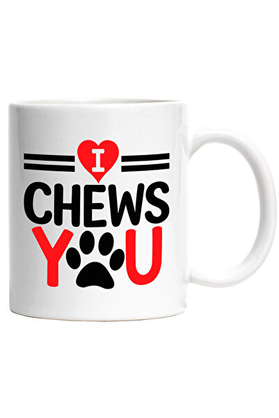 StoryGift Romania Cana pentru iubitorii de animale cu textul "I chew you" - t...