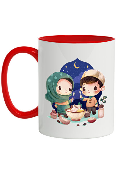 StoryGift Romania Cana Cu Copii, Iarna, Mancare, Luna, Multicolor 330 ml, Cer...