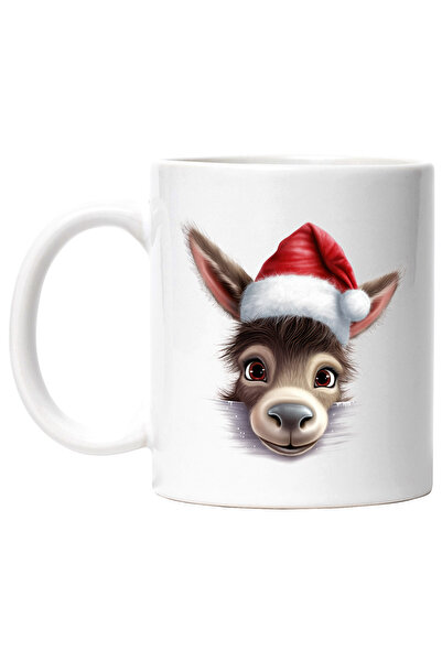 StoryGift Romania Cana cu un magarus care poarta o caciula de Craciun | ilust...