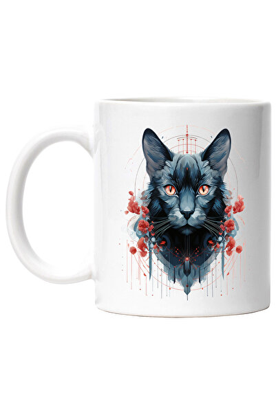 StoryGift Romania Cana Cu Pisica, Fantasy, Flori, Geometric, Dungi, Asiatic, ...