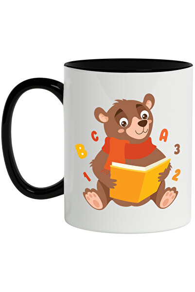 StoryGift Romania Cana Cu Urs, Fular, Carte, Litere, Cifre, Abecedar, Multico...