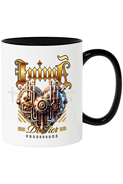 StoryGift Romania Cana inimă de fier. mecanica transformă iubire, 330ml, Cera...