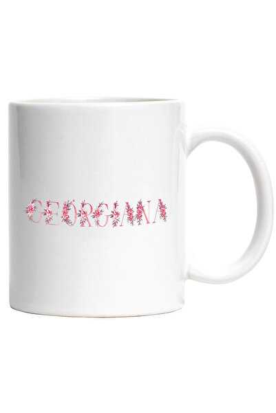 StoryGift Romania Cana Cu Numele Georgiana, Floral, Colorat, Creativ, Frumos,...