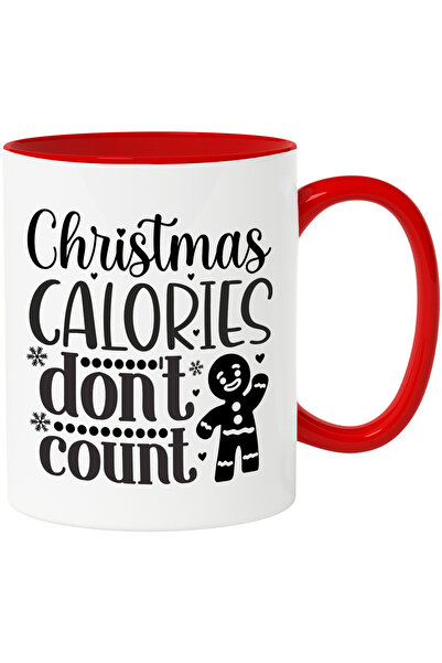 StoryGift Romania Cana cu inimioare si textul "Caloriile de Craciun nu sunt l...