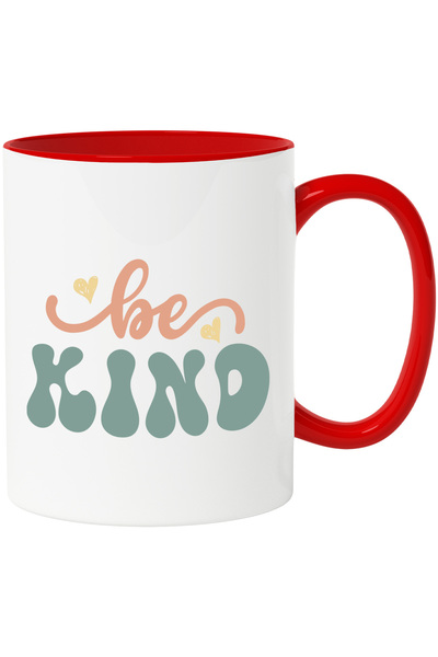 StoryGift Romania Cana cu inimioare si textul in engleza "Be kind" - fii buna...