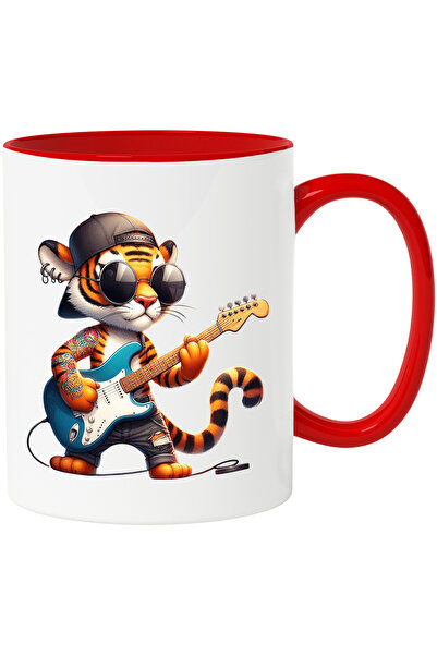 StoryGift Romania Cana cu un tigru tatuat care canta la chitara | ilustratie ...