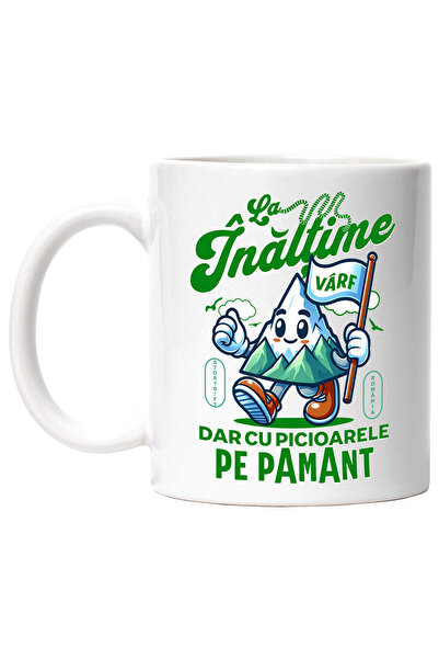 StoryGift Romania Cana cu Varf De Munte Vesel Calator Text La Inatime Dar Cu ...