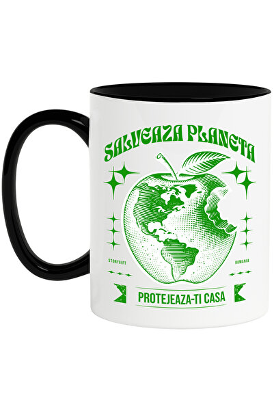 StoryGift Romania Cana salveaza planeta, pamant in forma de mar muscat, 330ml...