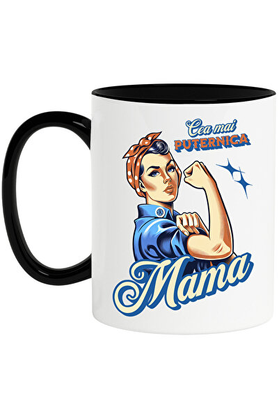 StoryGift Romania Cana cu Femeie Gospodina Text Cea Mai Puternica Mama Famili...