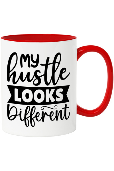 StoryGift Romania Cana cu mesajul in engleza "My hustle looks different" - mu...