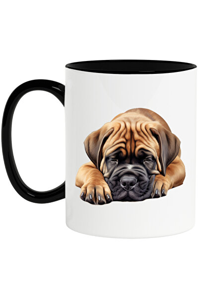 StoryGift Romania Cana cu un catel maro care aproape ca doarme | ilustratie |...