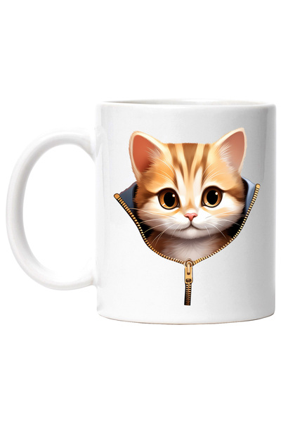 StoryGift Romania Cana cu un pisoi | ilustratie | fermoar | surprins | felina...