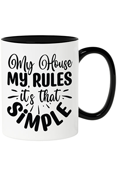 StoryGift Romania Cana cu textul "My house, my rules, it's that simple" - cas...
