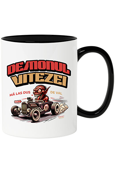 StoryGift Romania Cana demonul vitezei monstru in masina adrenalina, 330ml, C...