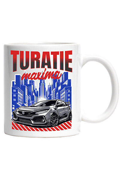 StoryGift Romania Cana cu Masina Puternica Moderna De Curse Oras Cu Cladiri I...