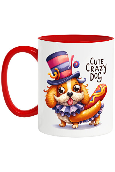 StoryGift Romania Cana cu un catel nebunatic, ilustratie, privire ciudata, li...