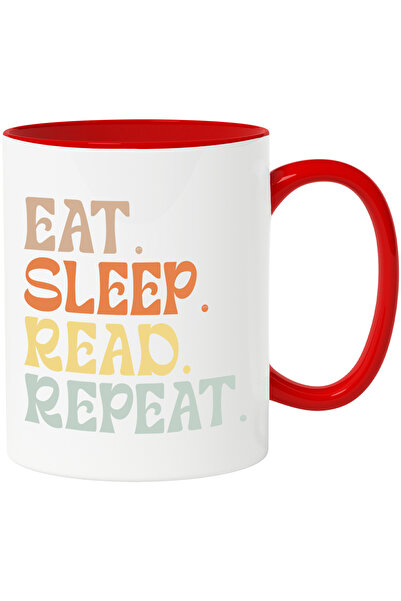 StoryGift Romania Cana cu textul "Eat. Sleep. Read. Repeat." - mananca dormi ...