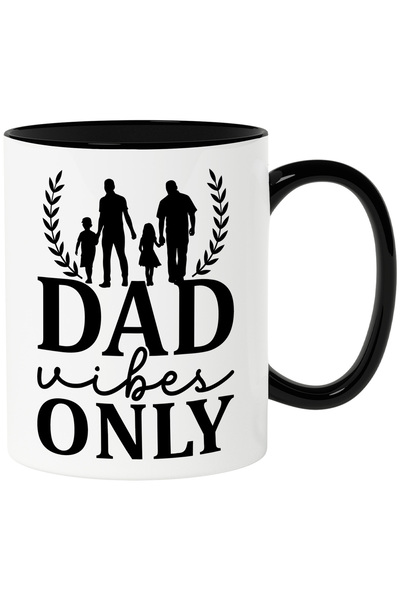 StoryGift Romania Cana cu textul in engleza "Dad vibes only" - doar vibratii ...