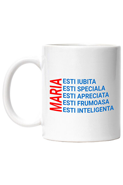 StoryGift Romania Cana cu Mesaj Romantic Valentine's Day Nume Maria Esti Iubi...