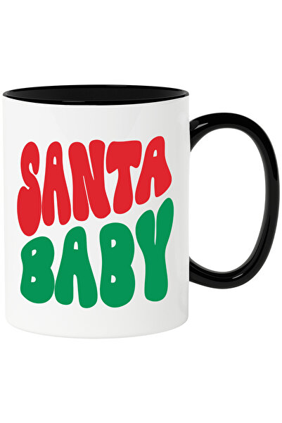 StoryGift Romania Cana Cu Text in Engleza Santa Baby, Craciun, Santa Claus, M...