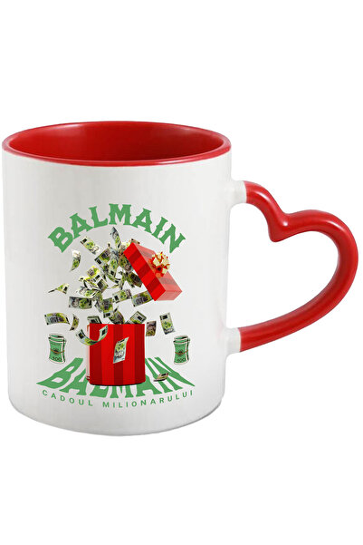 StoryGift Romania _Balmain_ Mug - Millionaire's Gift, 330ml, Ceramic with Red...