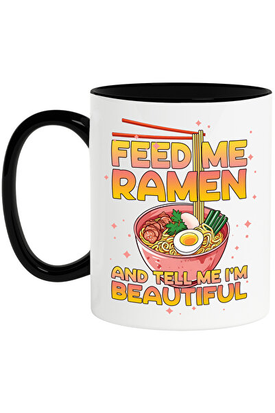 StoryGift Romania Cana cu ramen cu mesajul "Feed me ramen and tell me I'm bea...