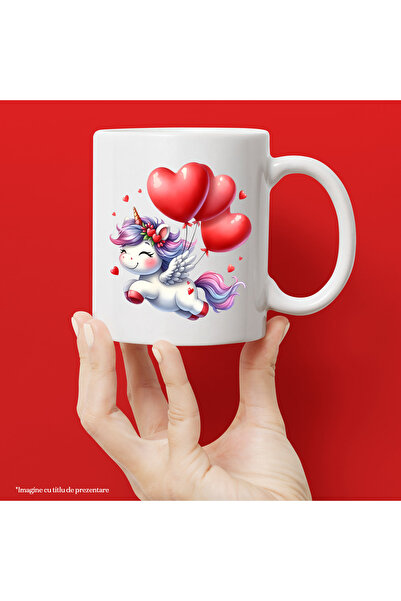 StoryGift Romania Cana cu un unicorn care zburda vesel, ilustratie, bucurie, ...