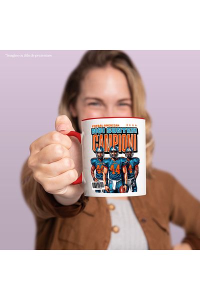 StoryGift Romania American Footb4ALL Mug we are champions team sports, 330ml, Ceramic with Man, With, STG