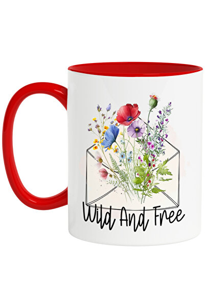 StoryGift Romania Cana cu mesajul "Wild and free", ilustratie, motivational, ...