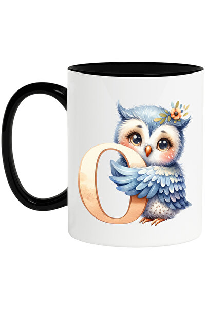 StoryGift Romania Cana cu o bufnita cu litera "O", ilustratie, pentru copii, ...