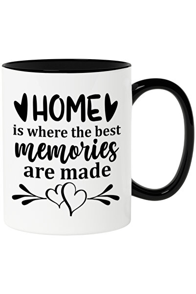 StoryGift Romania Cana cu inimioare si textul ""Acasa" este locul in care sun...