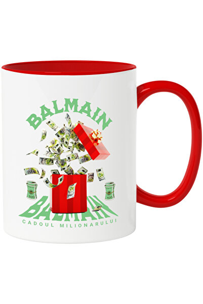 StoryGift Romania _Balmain_ Mug - Millionaire's Gift, 330ml, Ceramic with Red...