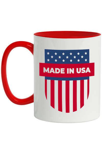 StoryGift Romania Cana Cu Mesaj In Engleza Made In USA ,Emblema, America, Mul...
