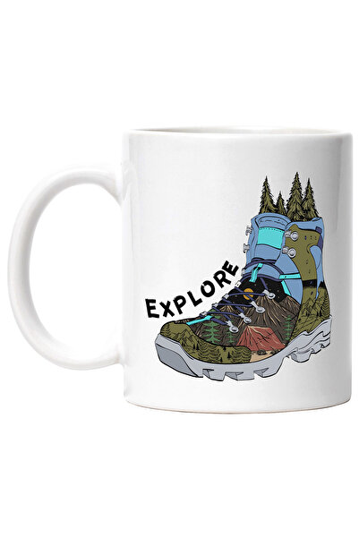 StoryGift Romania Cana cu mesajul "Eplore", calatorie, ilustratie, natura, ex...