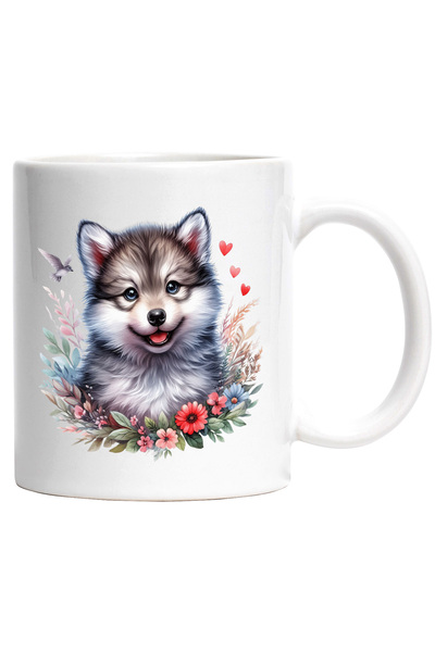 StoryGift Romania Cana cu un pui de lup in natura | ilustratie | fericire | l...