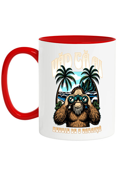 StoryGift Romania Cana Gorila cu binoclu Văd că ai nevoie de vacanță, 330ml, ...