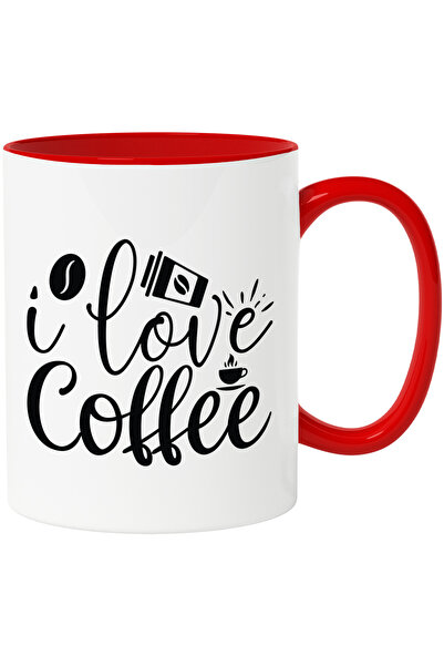 StoryGift Romania Mug for coffee lovers with the text in English "I love coff...
