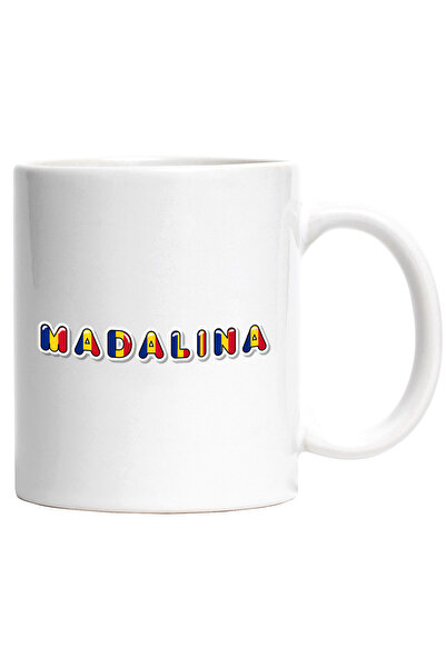 StoryGift Romania Cana Cu Numele Madalina, Romania, Suporter, Steagul Romanie...