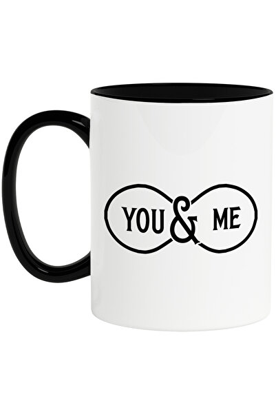 StoryGift Romania Cana cu ilustratie in care apare mesajul de iubire "You & m...