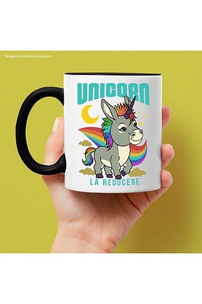 StoryGift Romania Discounted unicorn mug funny donkey animal cartoon, 330ml, Ceramic with M, Cu