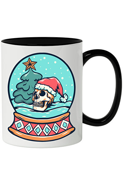 StoryGift Romania Cana Cu Glob De Zapada, Fes Craciun, Brad, Stea, Craniu, Mu...