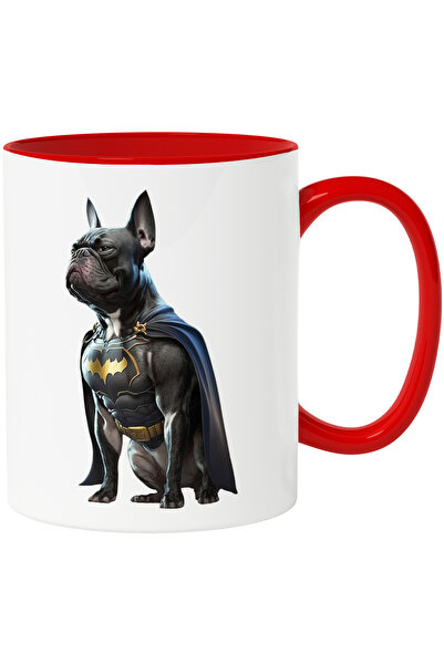 StoryGift Romania Cana cu Portret Caine Supererou, Caine in Custom de Batman,...